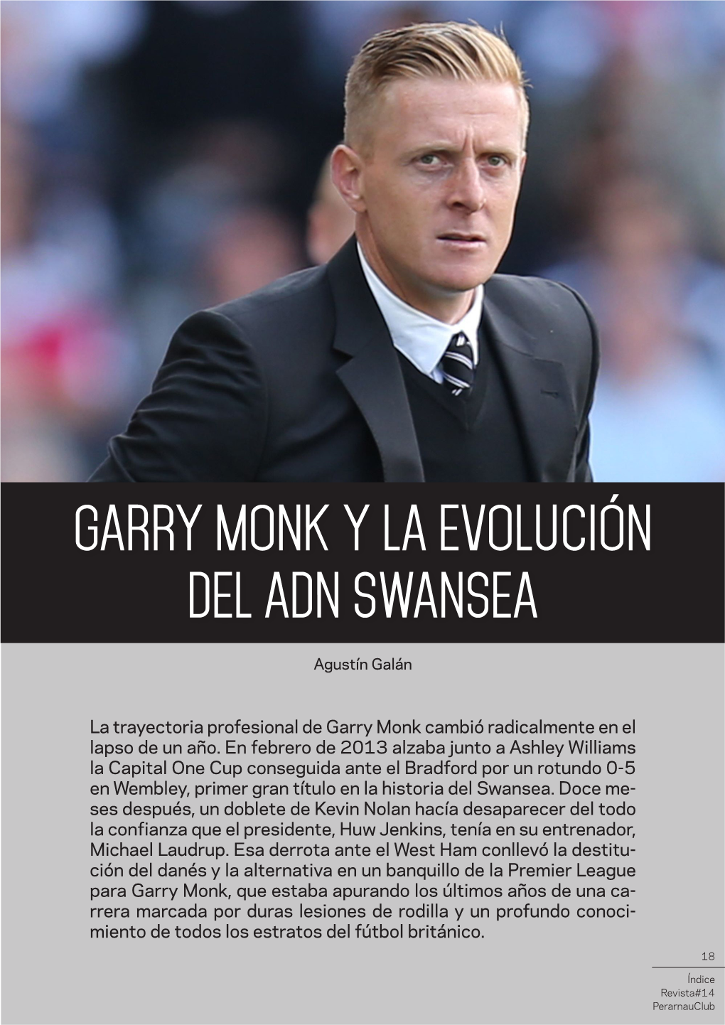 Garry Monk Y La Evolución Del Adn Swansea