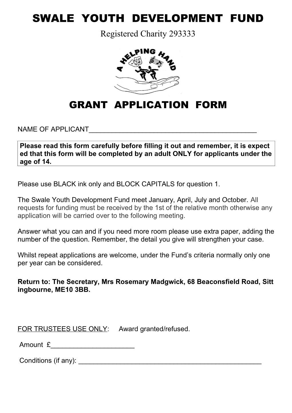 Swale Youth Development Fund