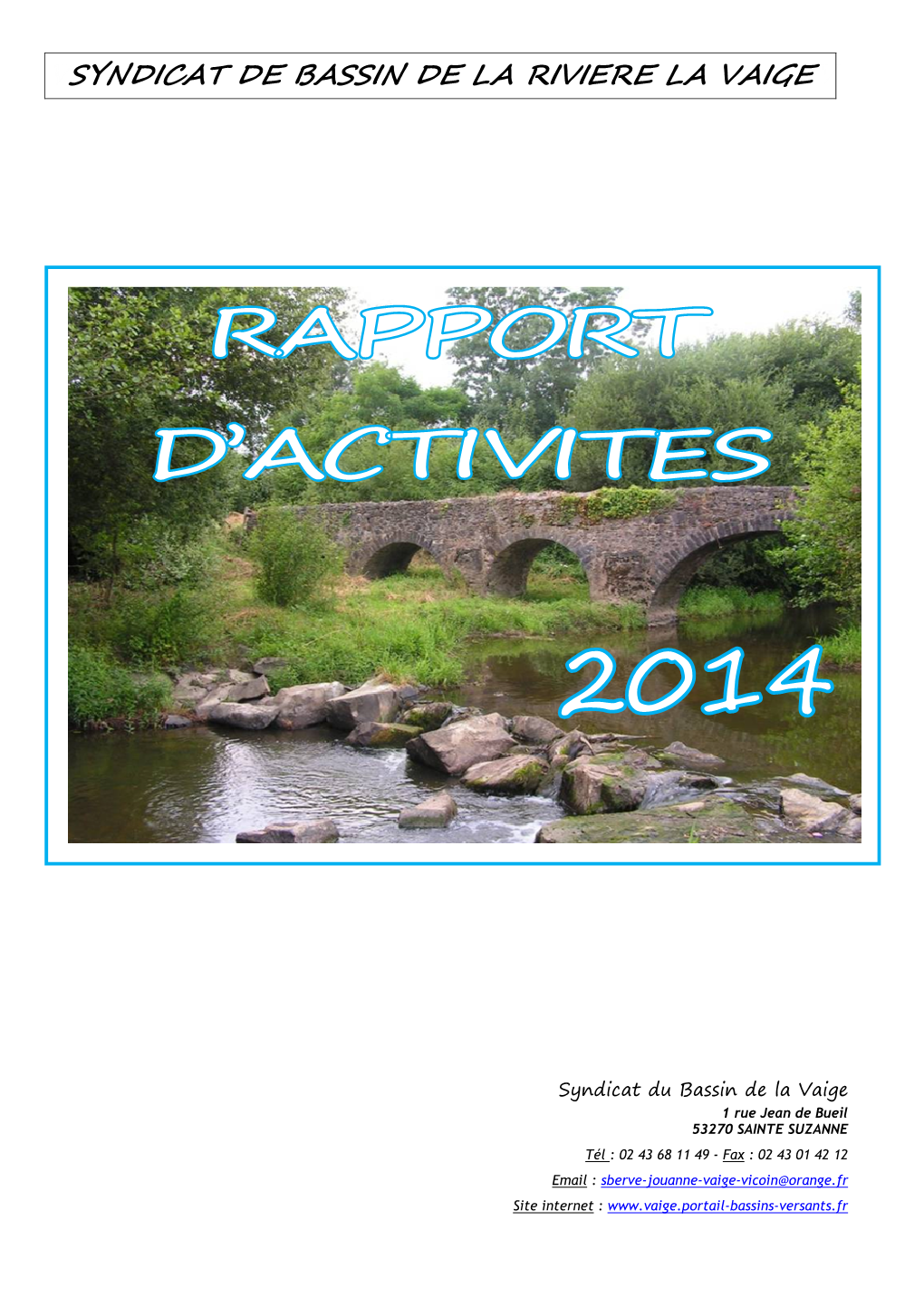 Rapport D'activités 2014