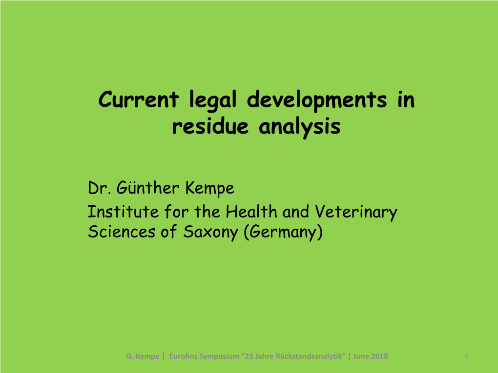 Pesticides – VO 396 - Consolidated Version