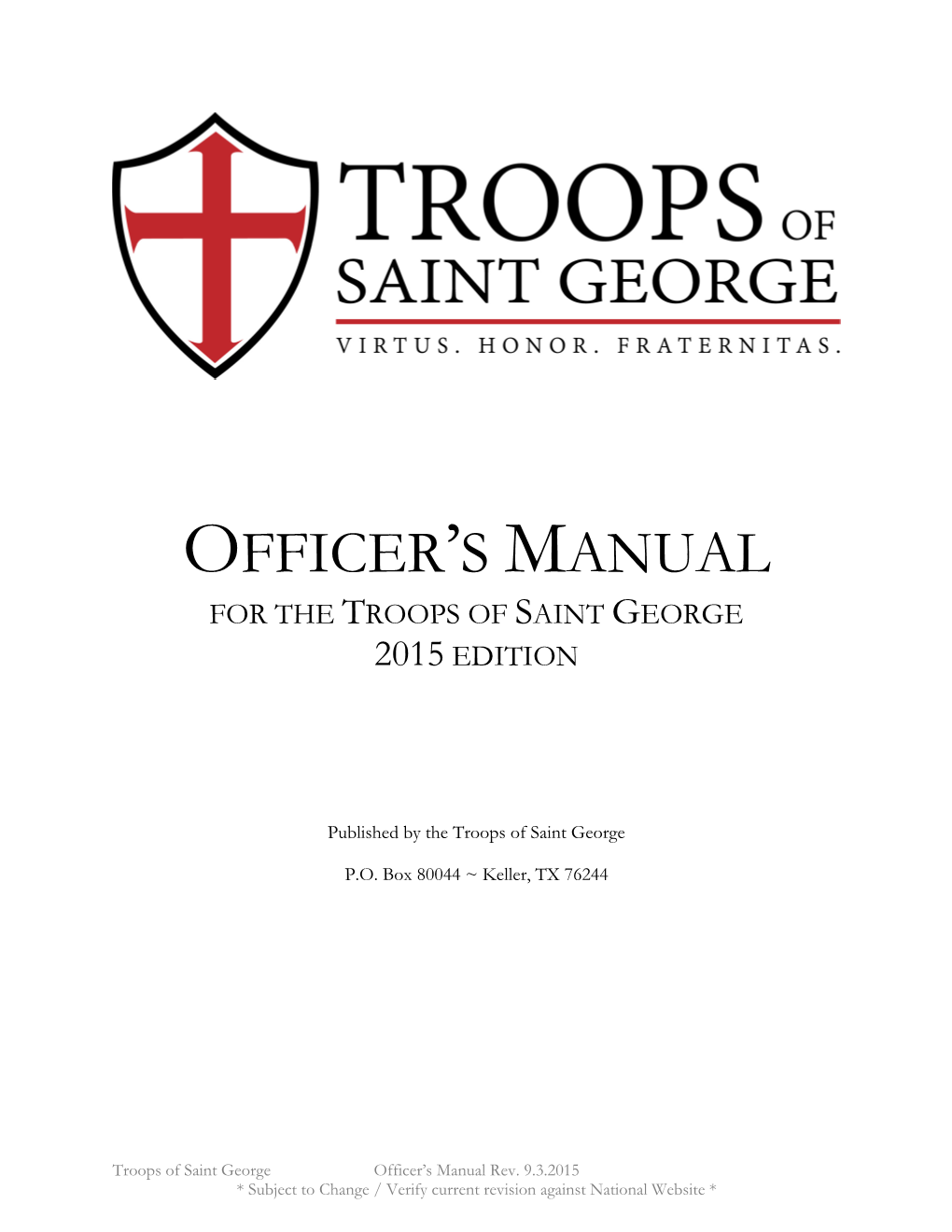 Officer's Manual