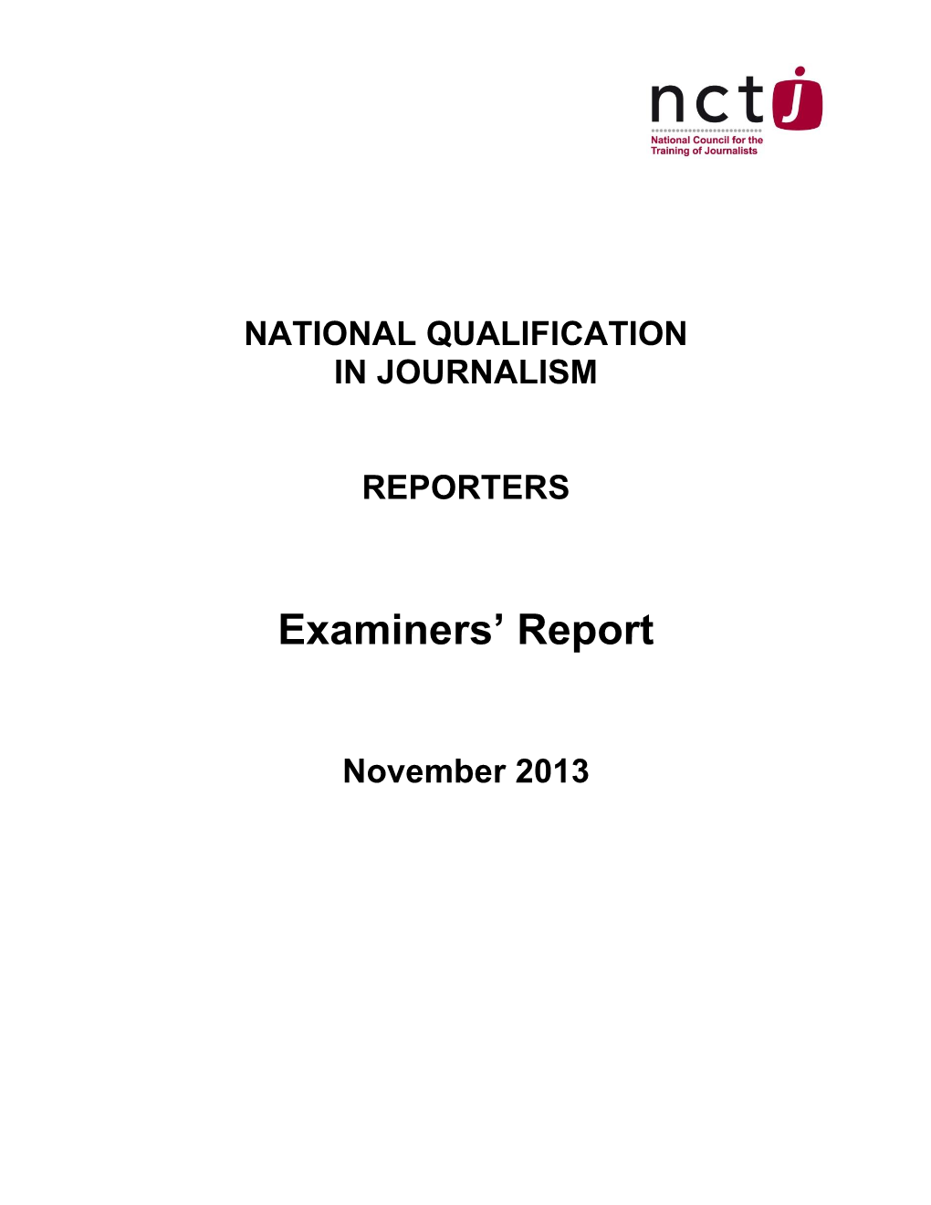 Examiners' Report