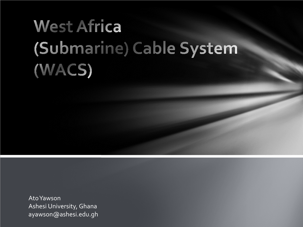 West Africa (Submarine) Cable System