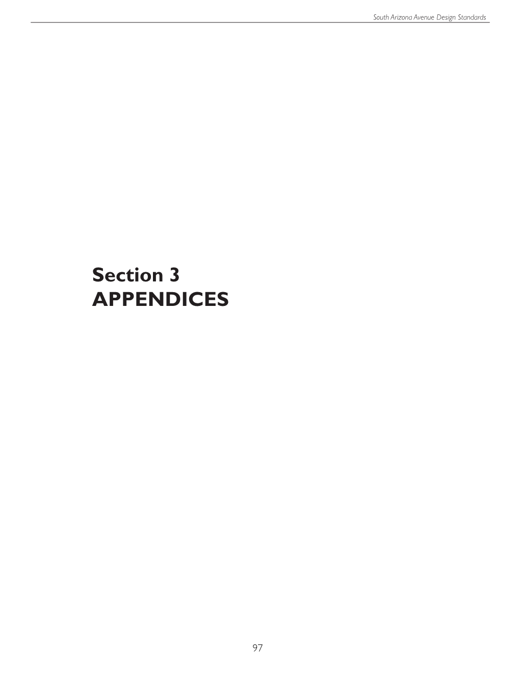 Section 3 APPENDICES