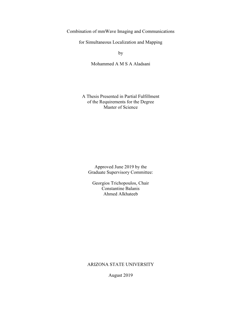 Combination of Mmwave Imaging and Communications for Simultaneous