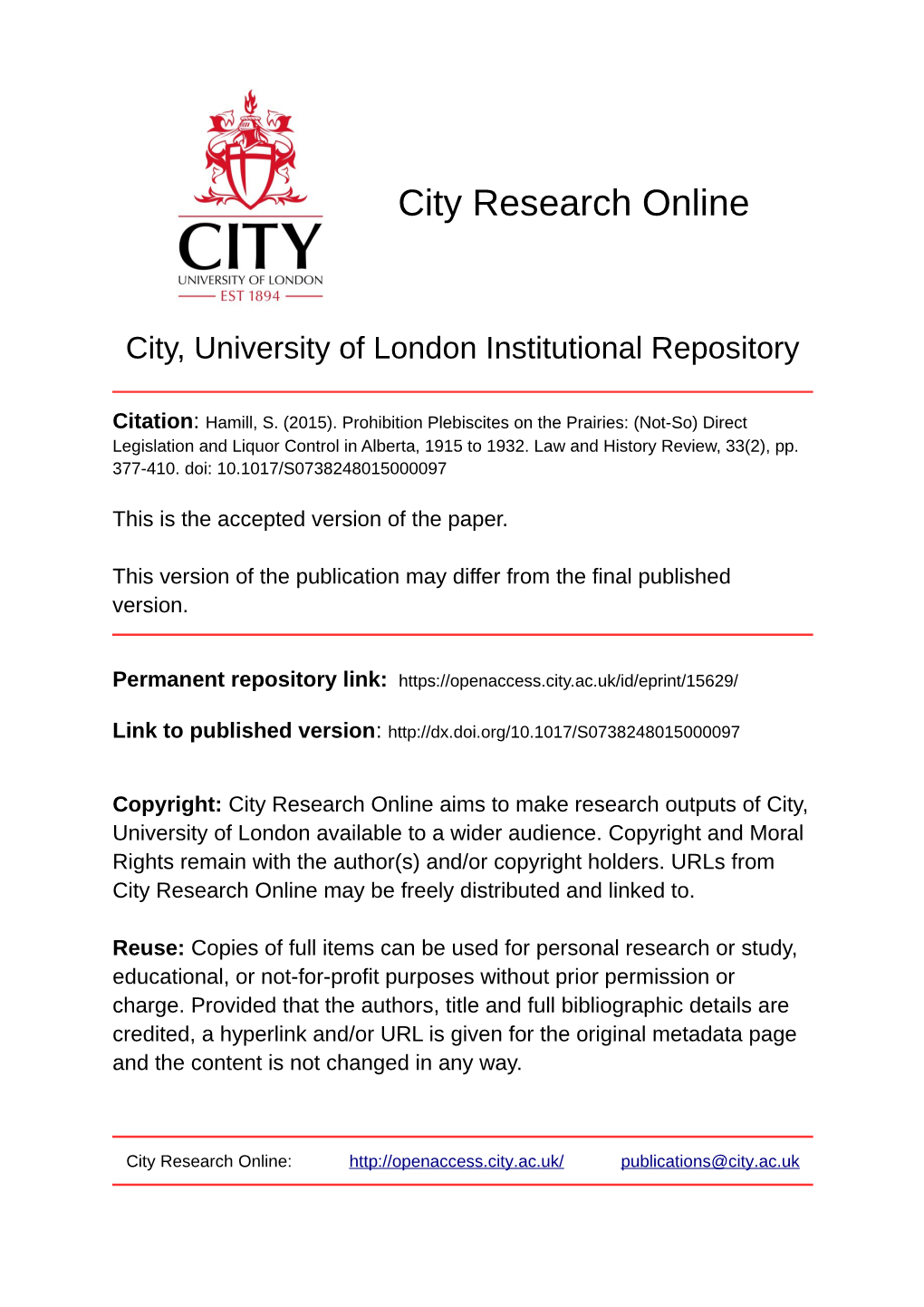 City Research Online