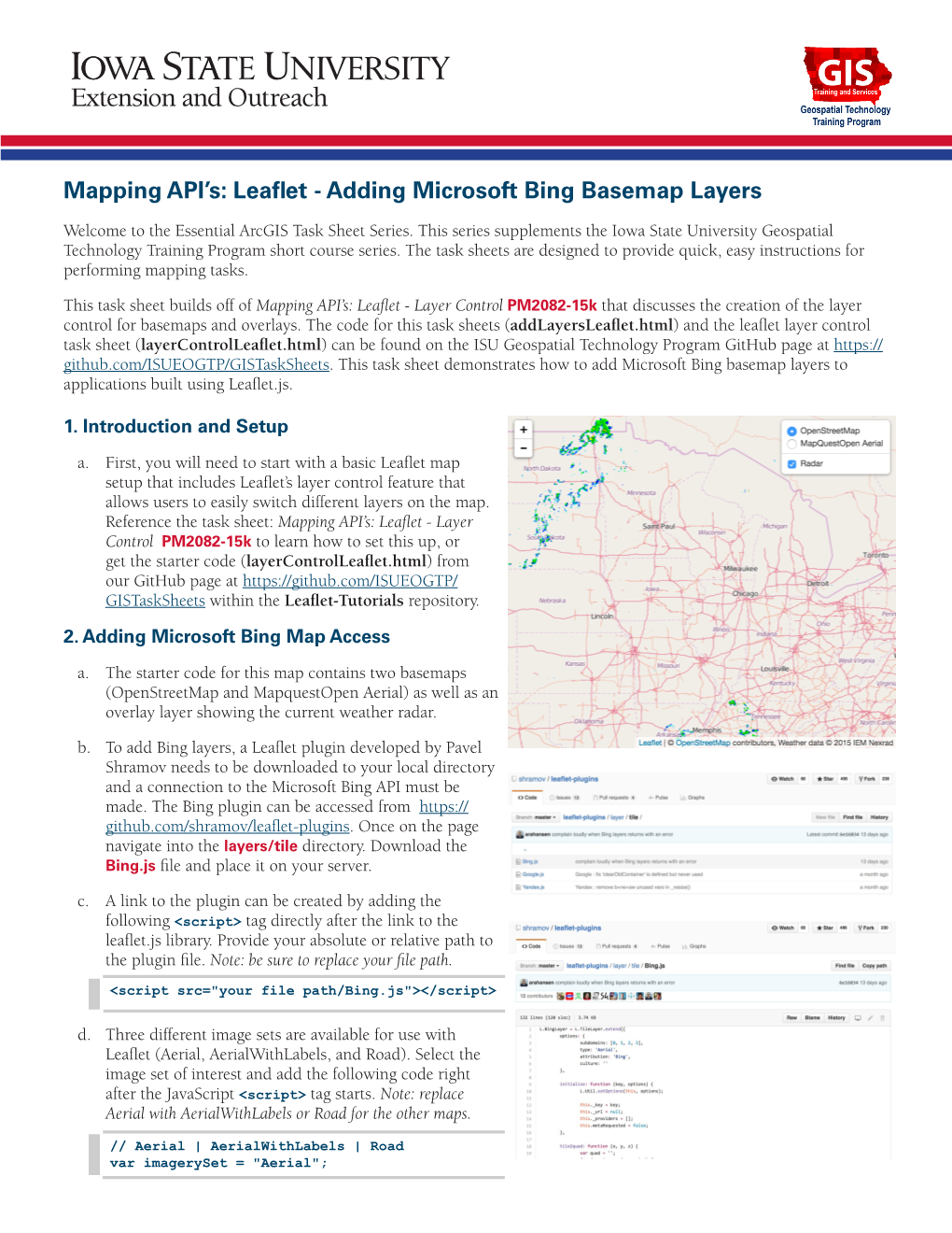 Mapping API's: Leaflet