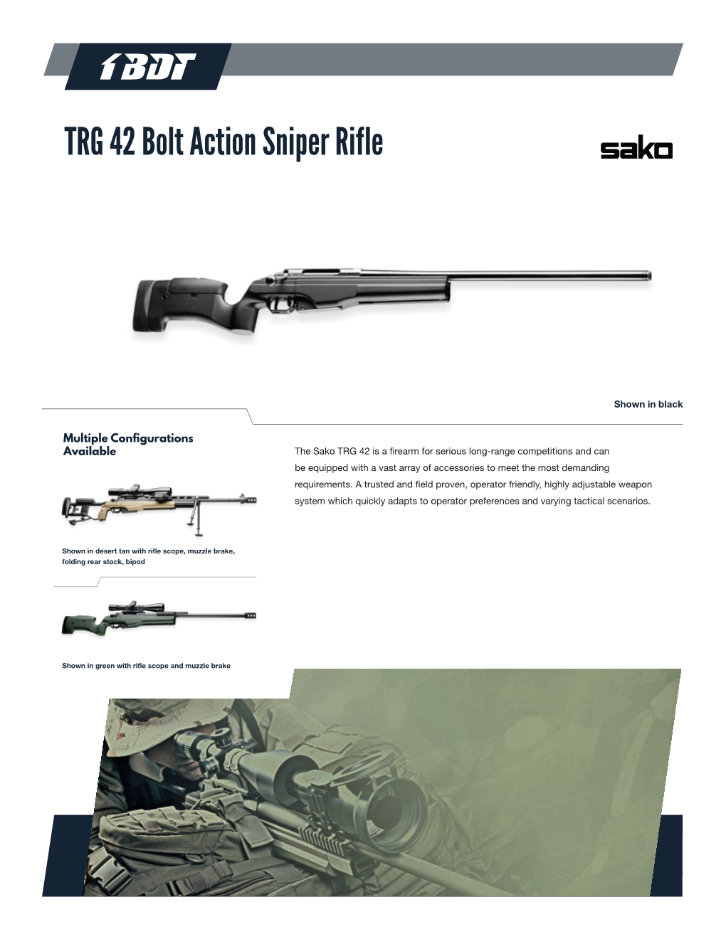 TRG 42 Bolt Action Sniper Rifle