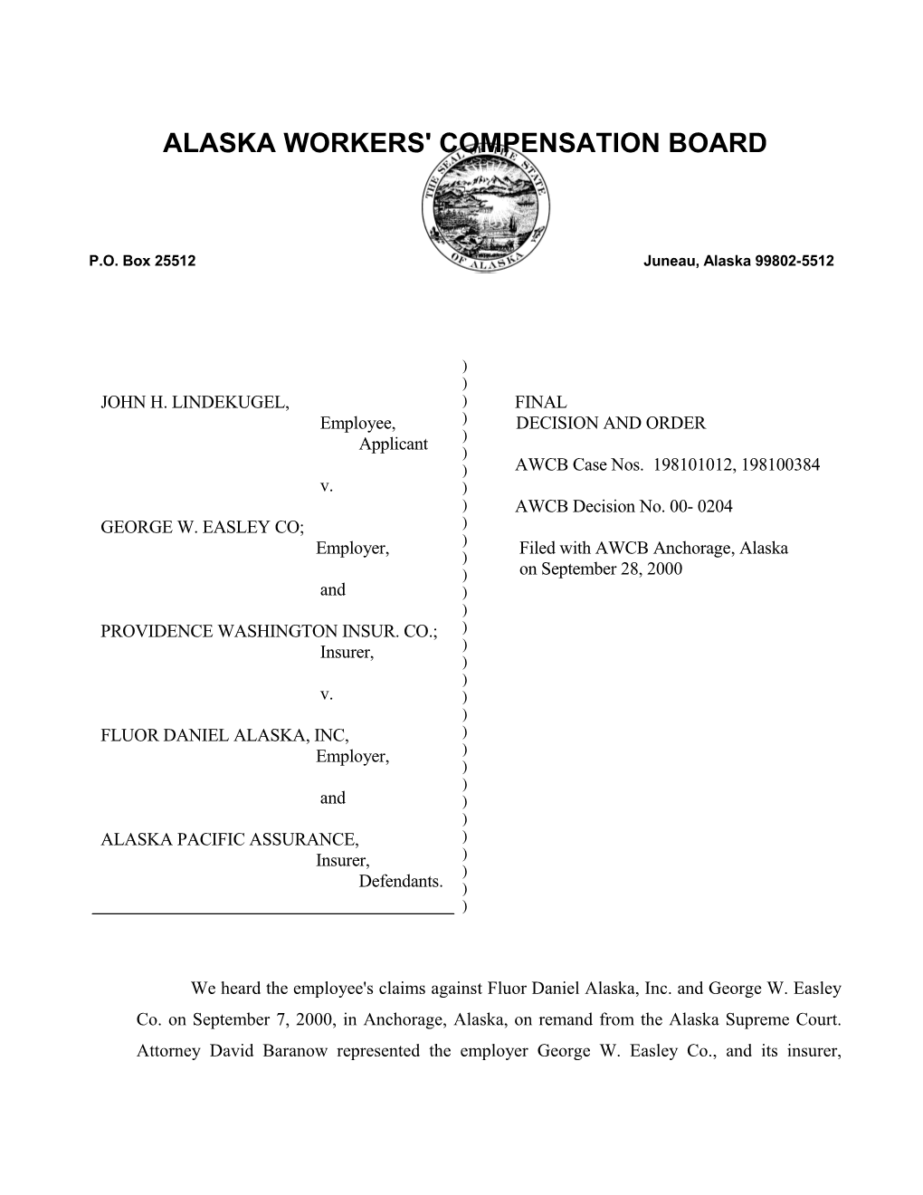 Alaska Workers' Compensation Board s6