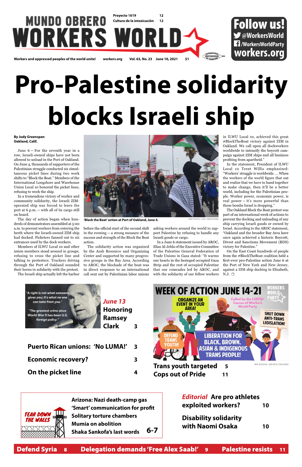 Pro-Palestine Solidarity Blocks Israeli Ship