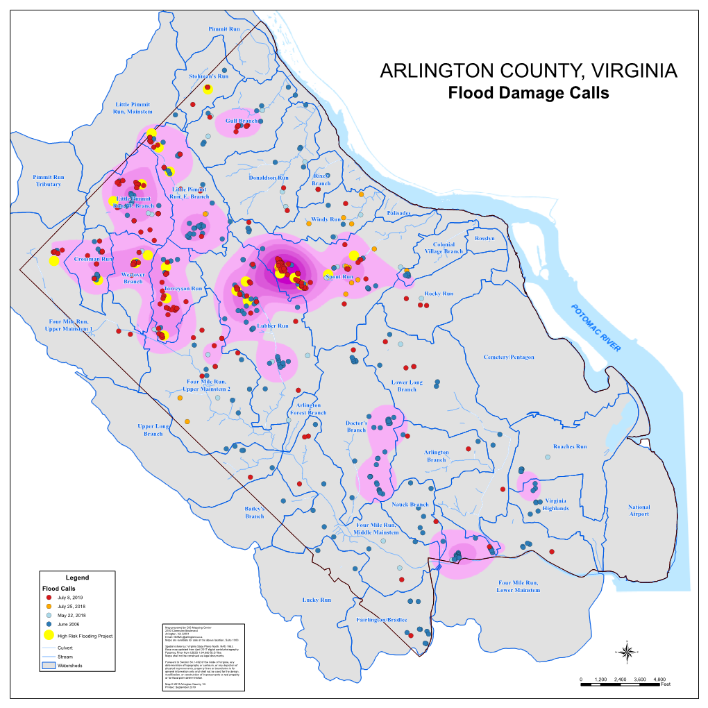 Heat Map of Flood Damage Calls