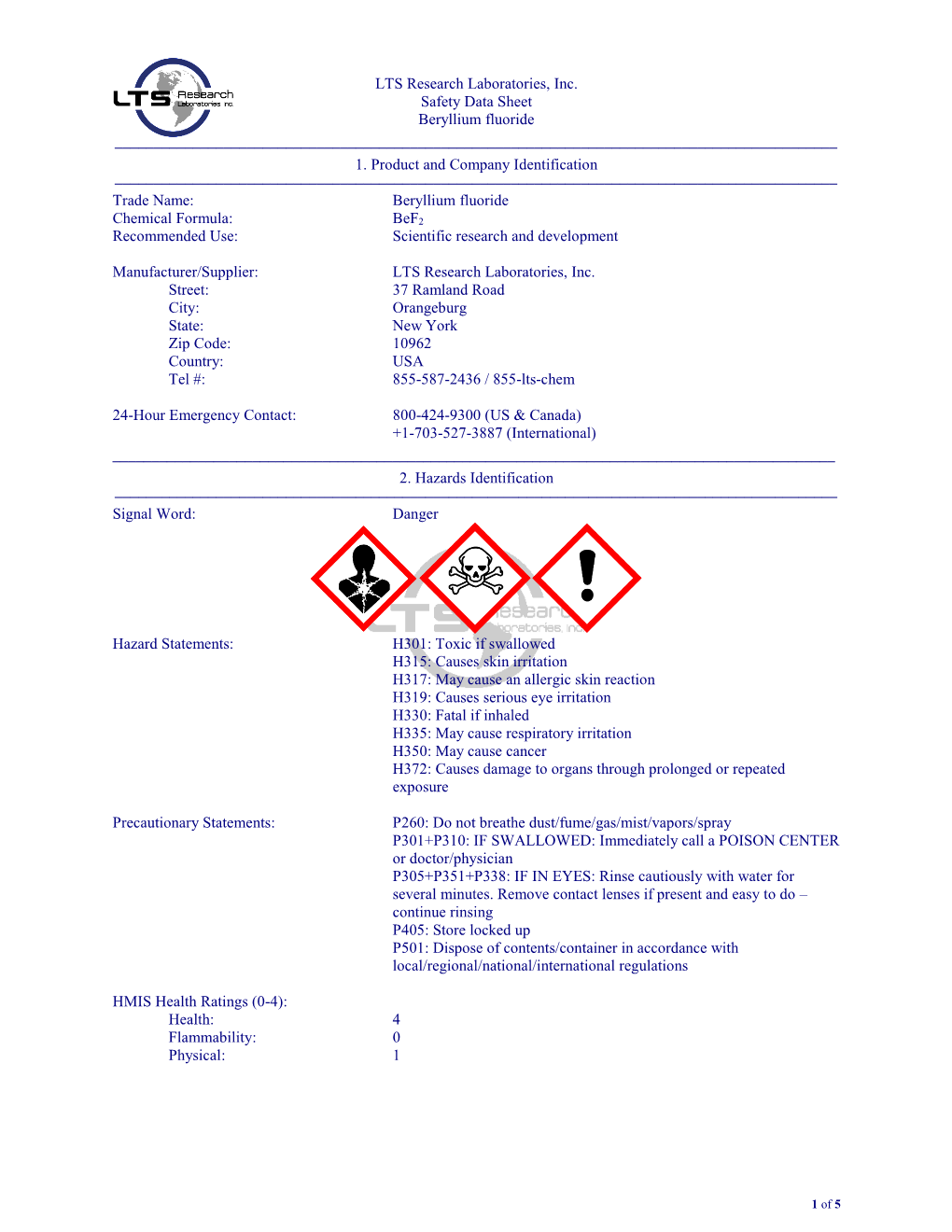 Bef2 Recommended Use: Scientific Research and Development