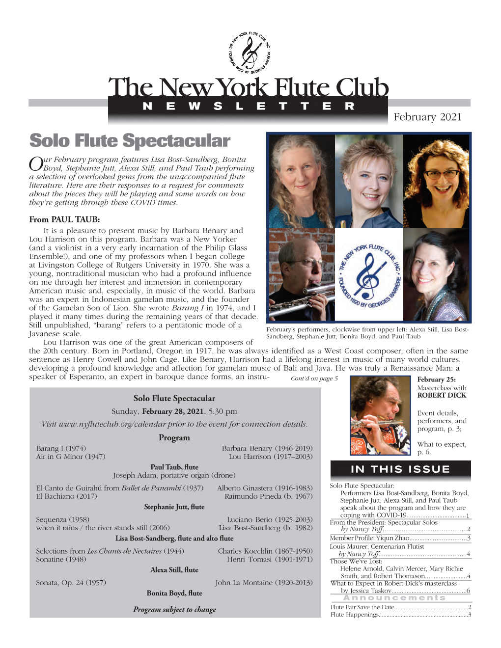 February NYFC Newsletter