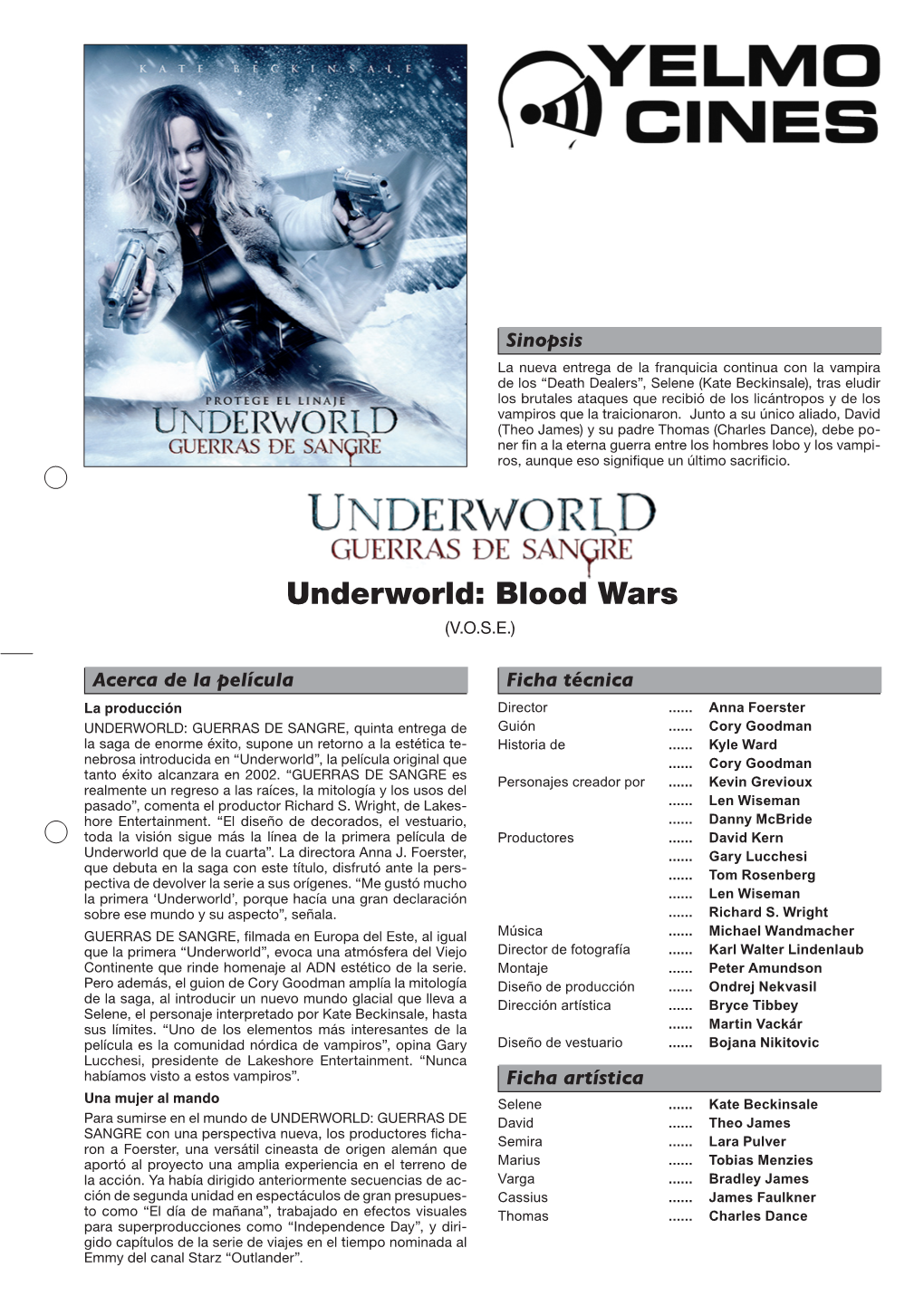 Underworld: Blood Wars (V.O.S.E.)