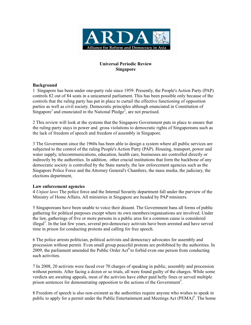 ARDA Allianceforreformandde