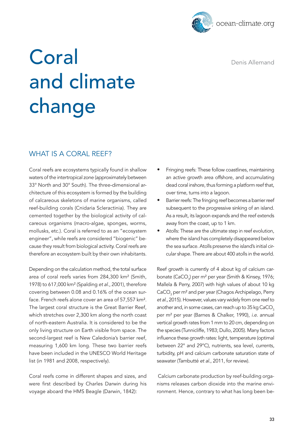 Coral and Climate Change