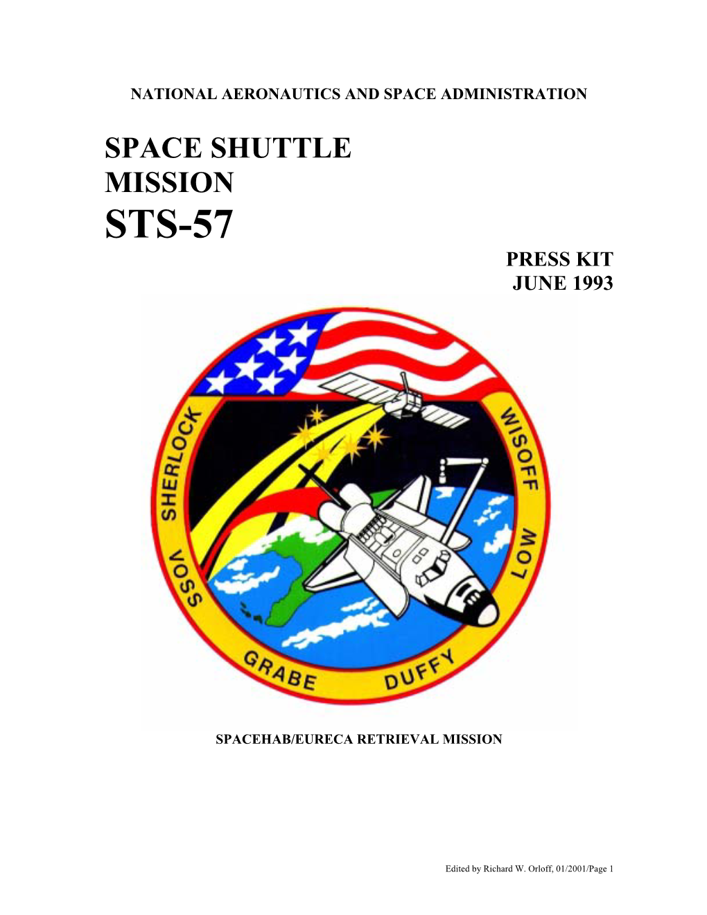 Sts-57 Press Kit June 1993