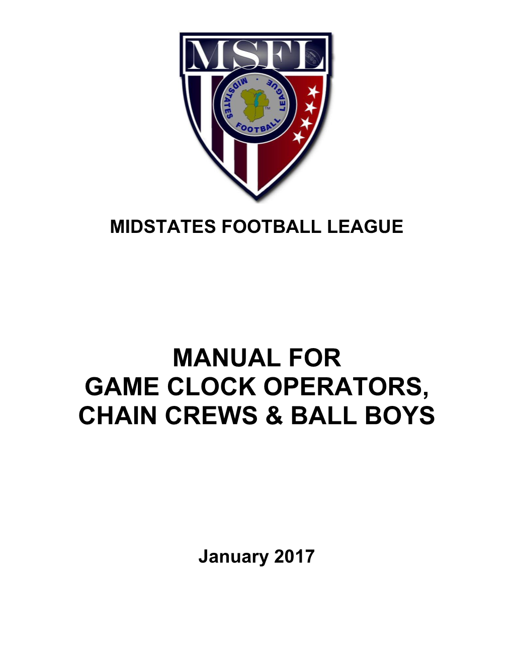 Manual for Game Clock Operators, Chain Crews & Ball Boys