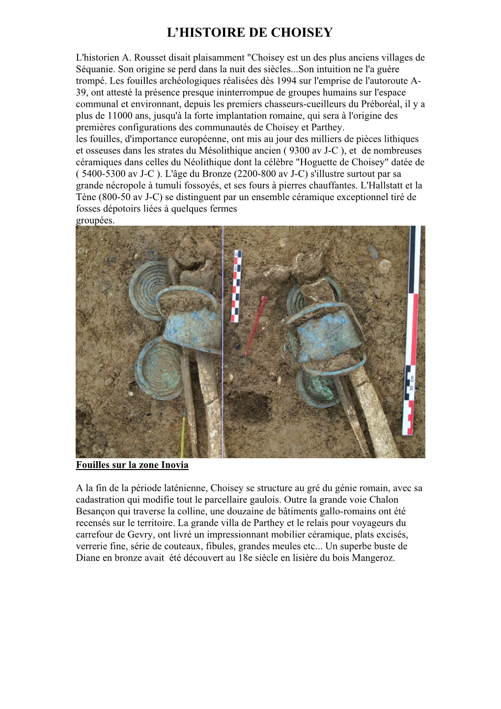 Télécharger Le PDF "Historique De Choisey"