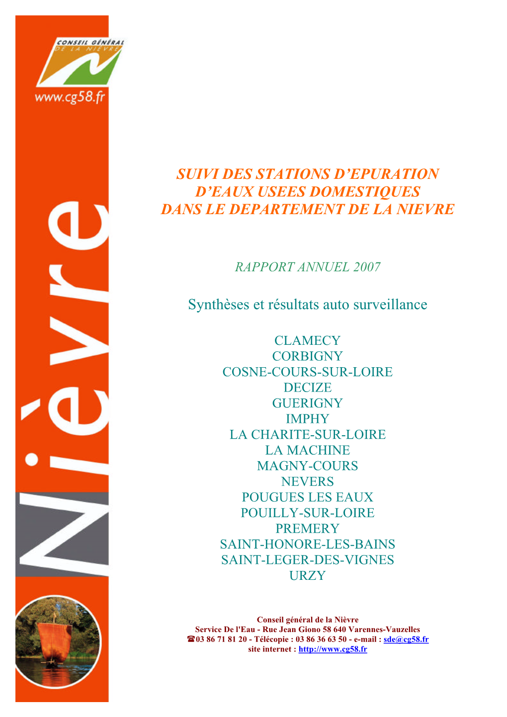 Suivi Des Stations D'epuration D'eaux Usees Domestiques