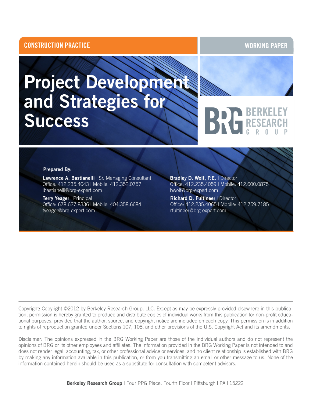 Project Development and Strategies for Success