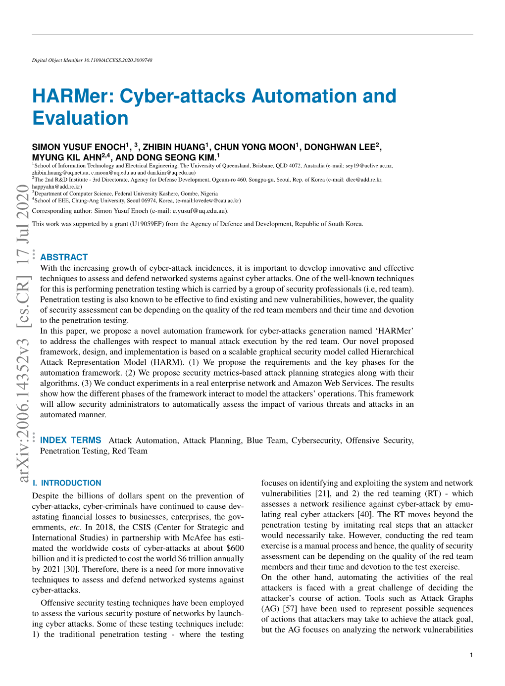 Cyber-Attacks Automation and Evaluation