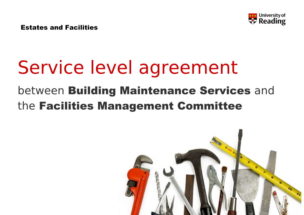 Service Level Agreement with Residential & Commercial Services