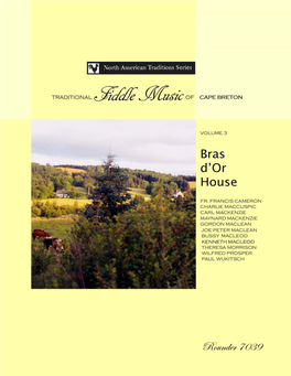 7039 Traditional Fiddle Music of Cape Breton Booklet.Pmd