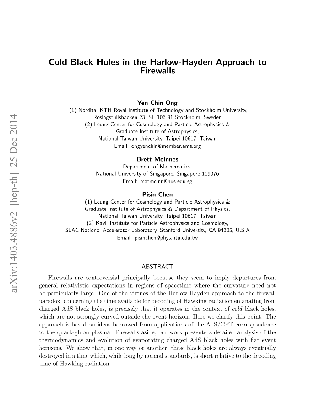 Cold Black Holes in the Harlow-Hayden Approach to Firewalls