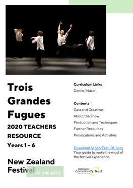 Trois Grandes Fugues Will Be Available to Schools for Free