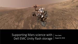 Supporting Mars Science with Dell EMC Unity Flash Storage