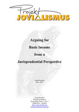 Arguing for Basic Income from a Jurisprudential Perspective