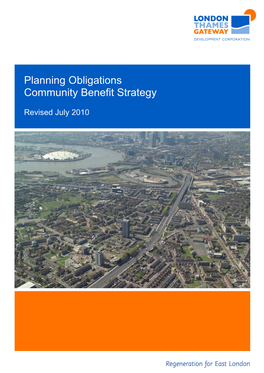 Planning Obligations Community Benefit Strategy