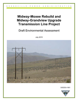 Midway-Moxee Rebuild and Midway-Grandview Upgrade Transmission Line Project