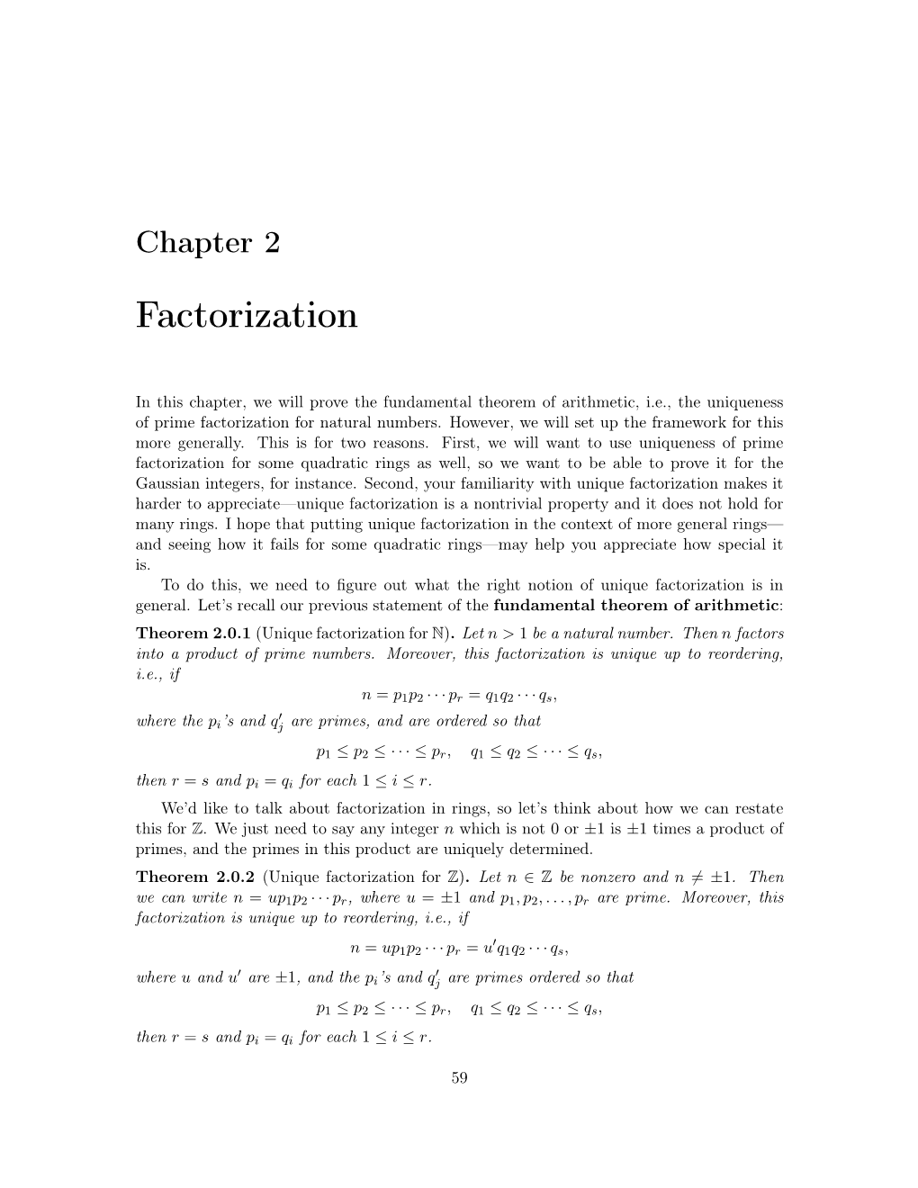 Factorization