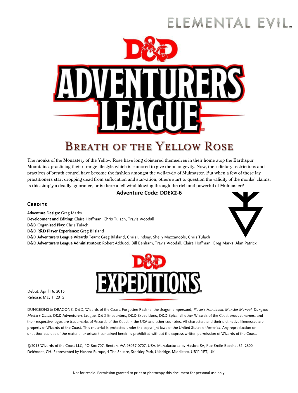 Adventure Code: DDEX2-6