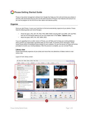 Picasa Getting Started Guide