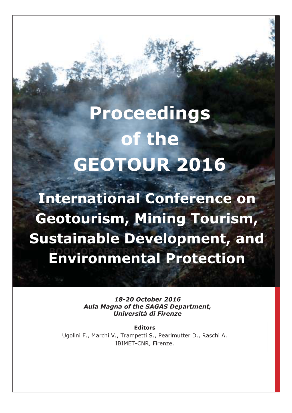 BOOK of ABSTRACTS International Conference on Geotourism, Mining