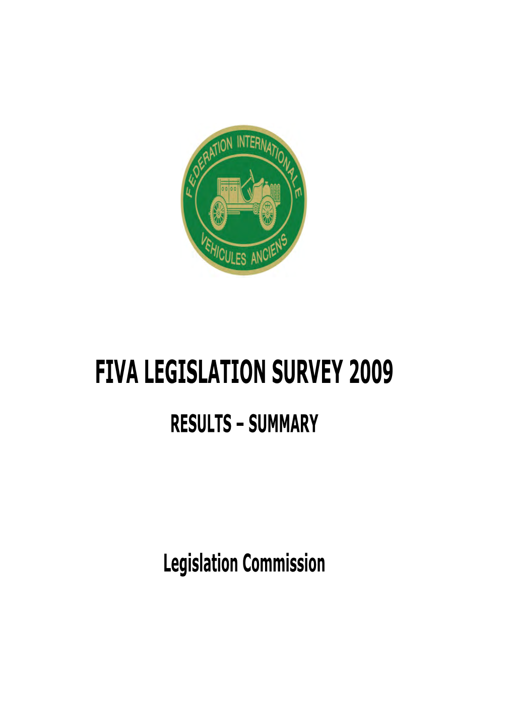 FIVA-Legislation-Survey-2009