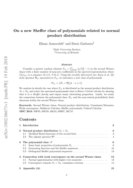 On a New Sheffer Class of Polynomials Related to Normal Product Distribution