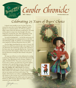 Celebrating 25 Years of Byers Choice