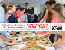 Extending the Grebel Table Annual Report