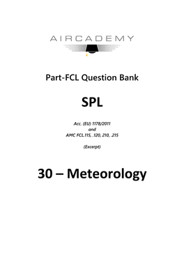 SPL 30 – Meteorology