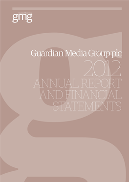 Annual Report and Financial Statements 2012 1