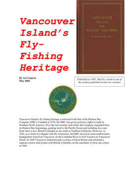 Vancouver Island's Fly- Fishing Heritage