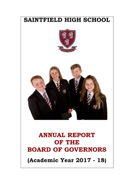 Annual Report of the Board of Governors