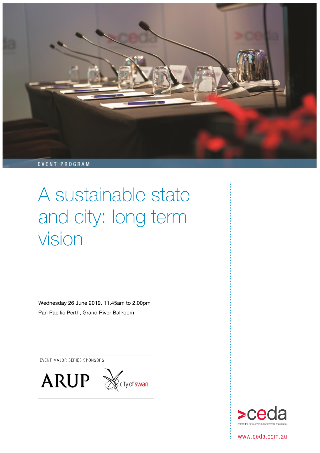 A Sustainable State and City: Long Term Vision