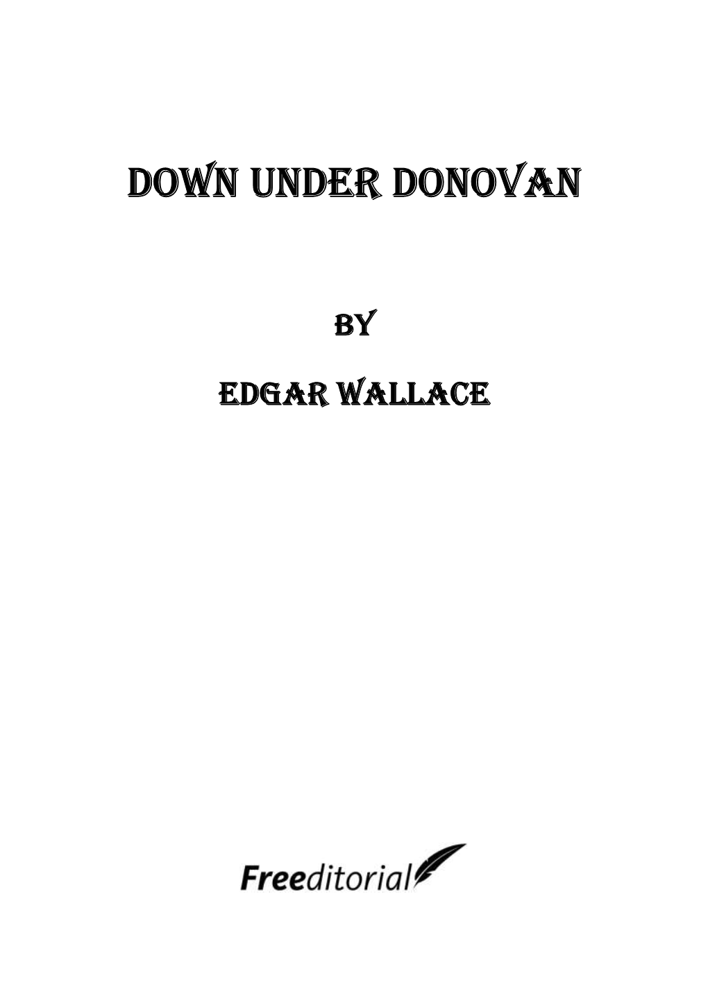 Down Under Donovan