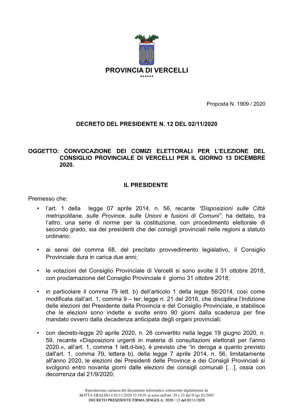 Provincia Di Vercelli ******