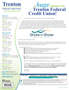 Trenton Federal Credit Union!